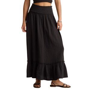 Quince Black Maxi Skirt